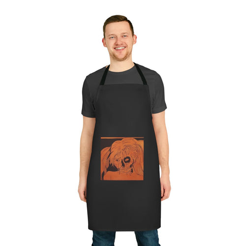 Artistic apron featuring pumpkin spice and Ashnikko-inspired design