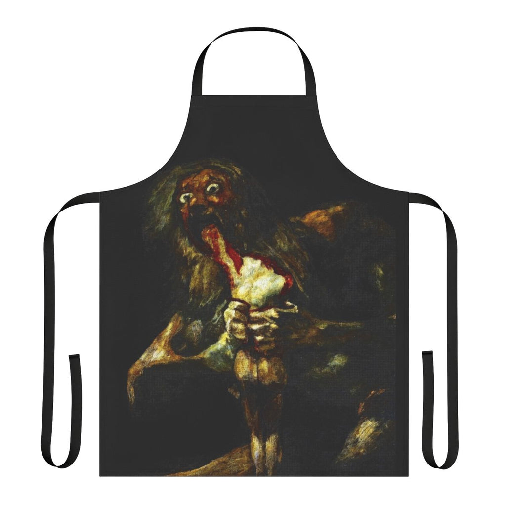 Apron featuring the painting "Saturn Devouring His Son" by Francisco Goya