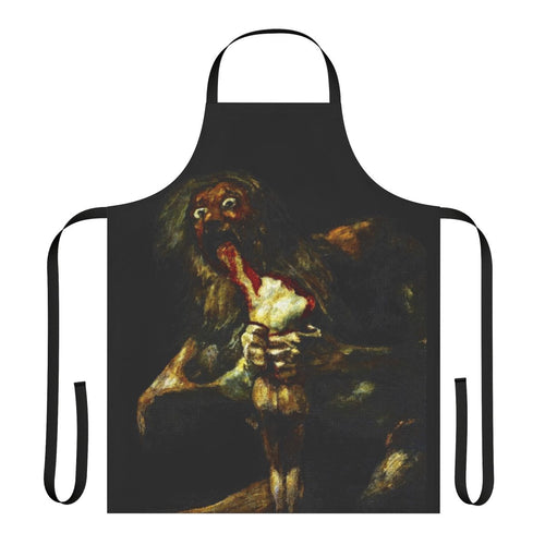 Apron featuring the painting "Saturn Devouring His Son" by Francisco Goya