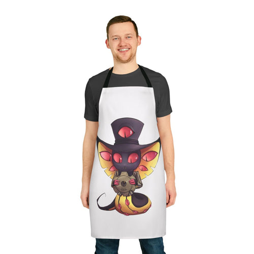 Sir Pentious inspired kitchen apron featuring the character's unique design