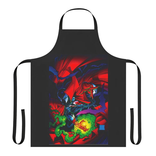 Spawn-inspired apron with comic book artwork