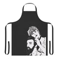Artistic apron featuring a "Sunday in the Park with George" inspired design