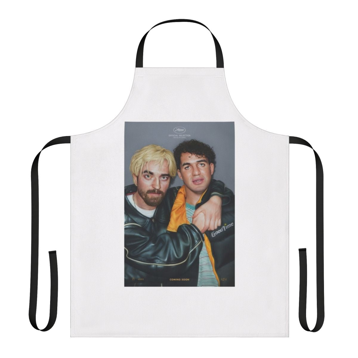 Stylish a24 apron featuring the movie poster for Good Time