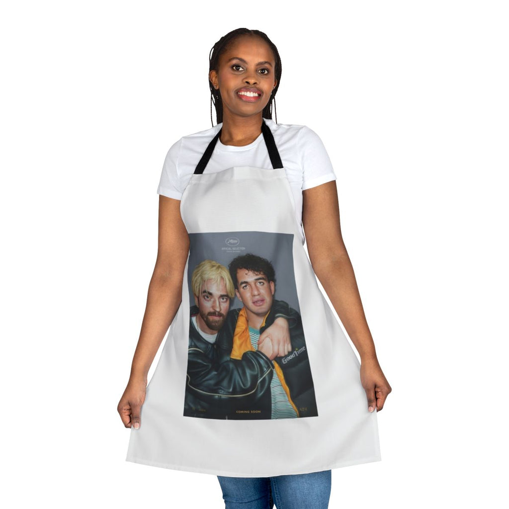Stylish a24 apron featuring the movie poster for Good Time