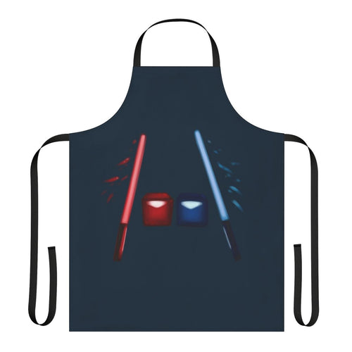 Artsy and stylish custom-designed Beat Saber apron for VR gaming enthusiasts