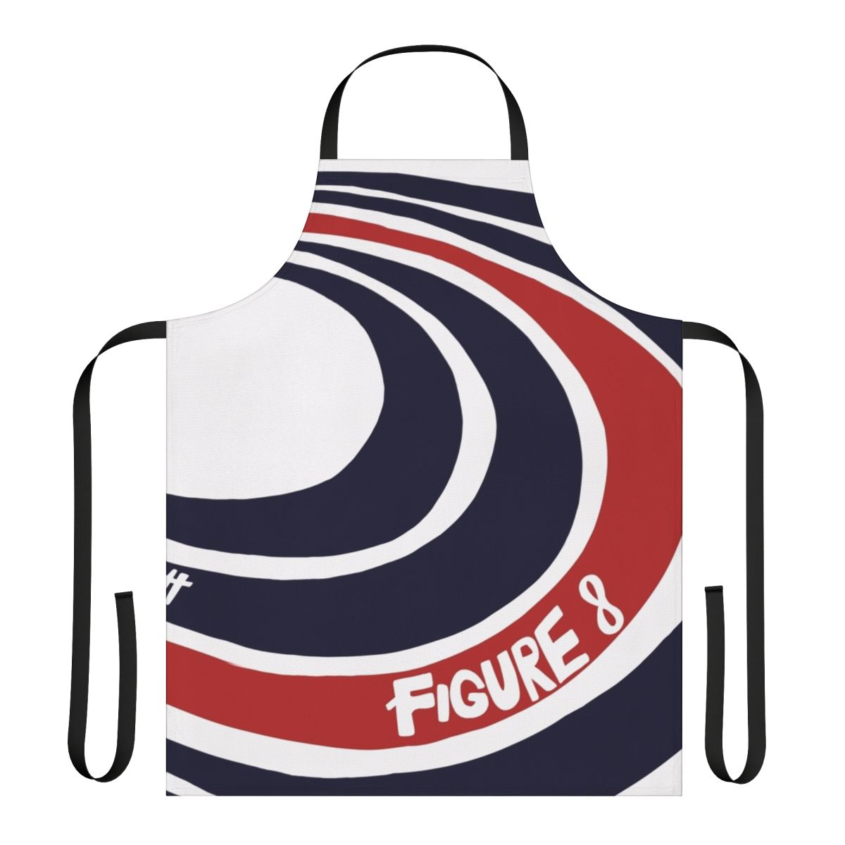 Apron featuring abstract design inspired by Elliott Smith's album "Figure 8"