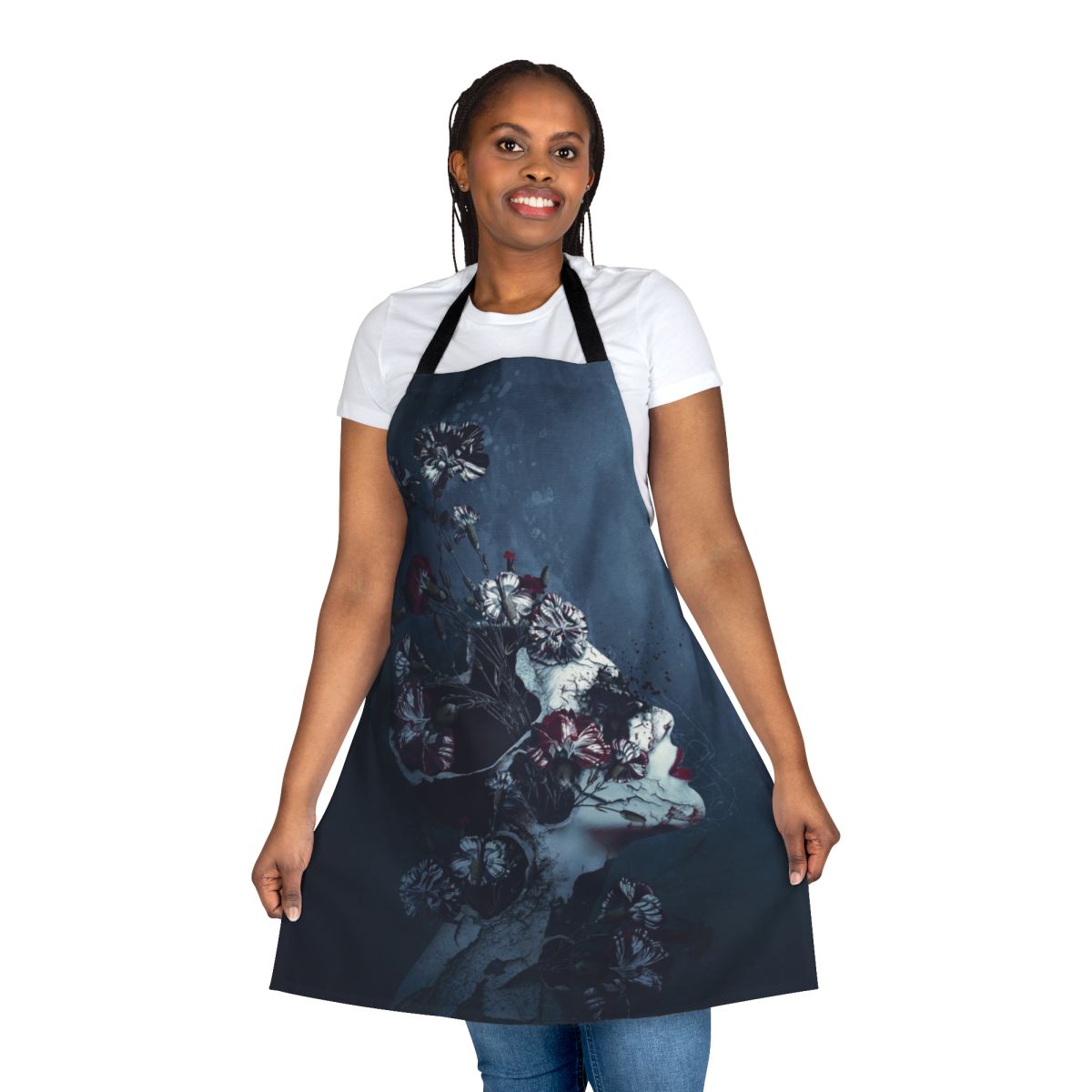 Stylish and unique floral apron for day-to-night wear