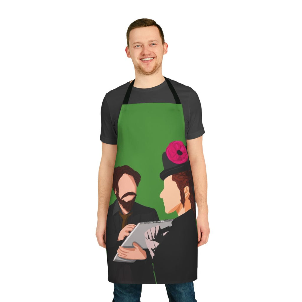 Painting dot apron inspired by the musical "Sunday in the Park with George"