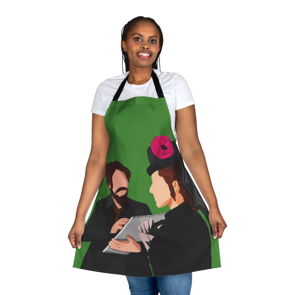 Painting dot apron inspired by the musical "Sunday in the Park with George"