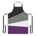 Asexual pride apron featuring the ace flag design by Aramis Art