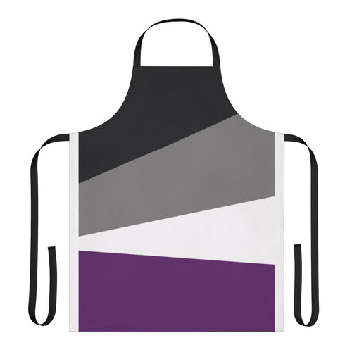 Asexual pride apron featuring the ace flag design by Aramis Art