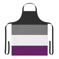 Asexual Pride Flag Inspired Apron with Bold Colors and Designs