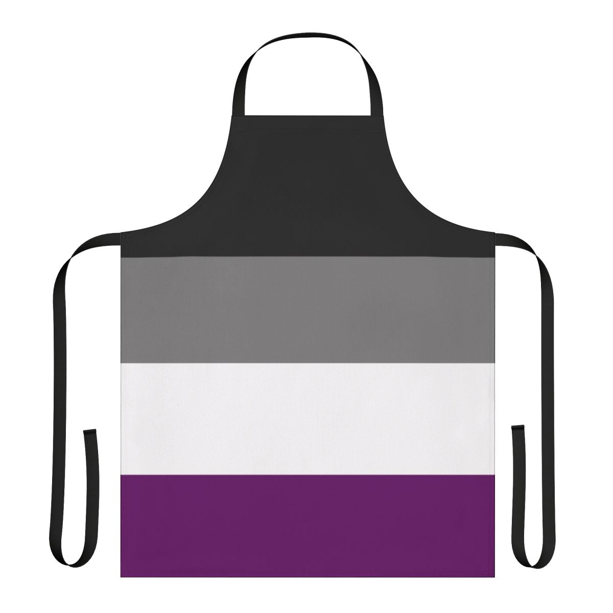 Asexual Pride Flag Inspired Apron with Bold Colors and Designs