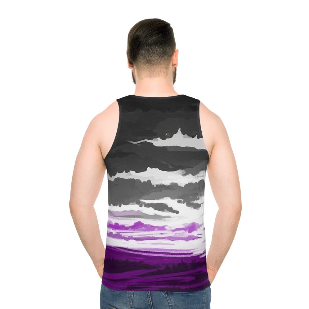 Asexual pride unisex tank top