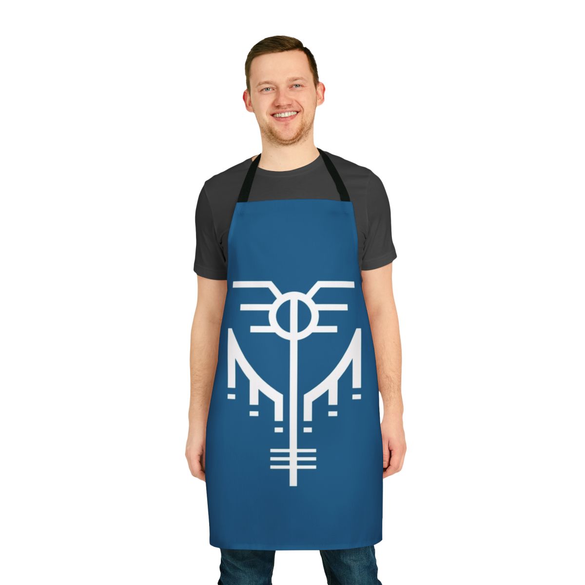 Asgardian Warrior Woman Insignia Apron with Norse Mythology Design