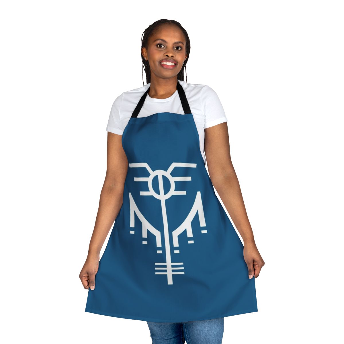 Asgardian Warrior Woman Insignia Apron with Norse Mythology Design