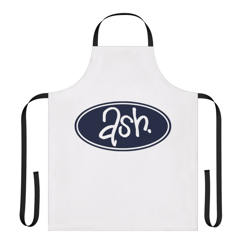 Ash-inspired band logo printed on an apron for music fans
