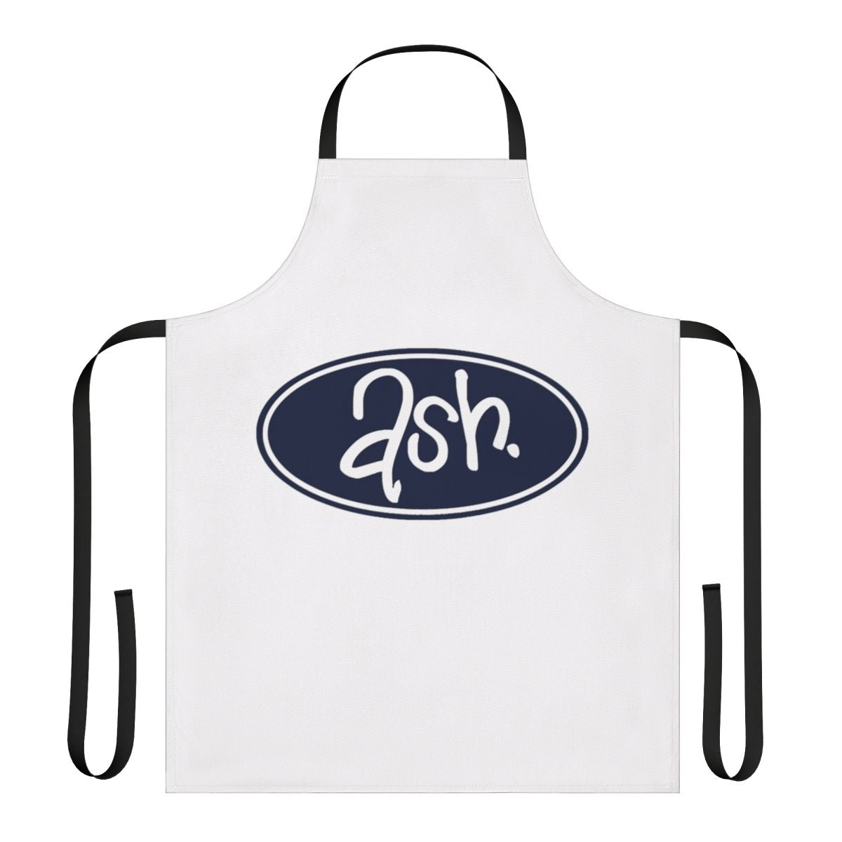 Ash-inspired band logo printed on an apron for music fans