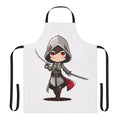 Assassin-themed cooking apron with video game-inspired design