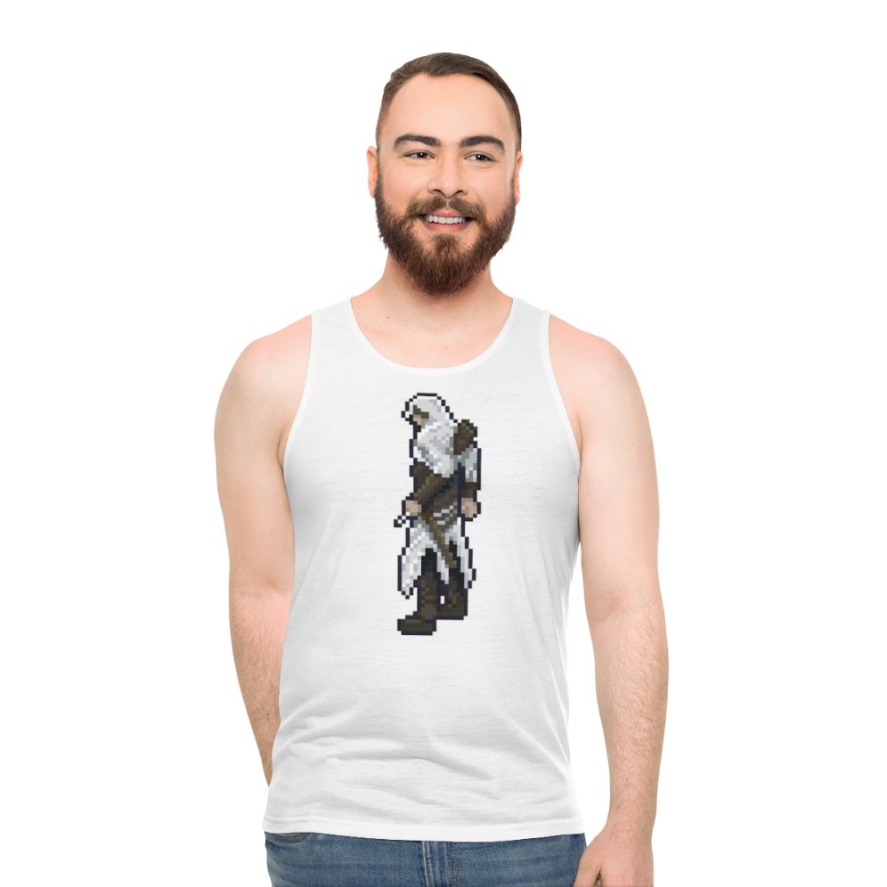 Assassin's Creed Altair Pixel Art Retro Unisex Tank Top