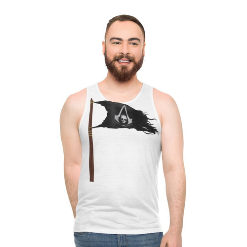 Assassin's Creed Black Flag Pirate Flag Unisex Tank Top