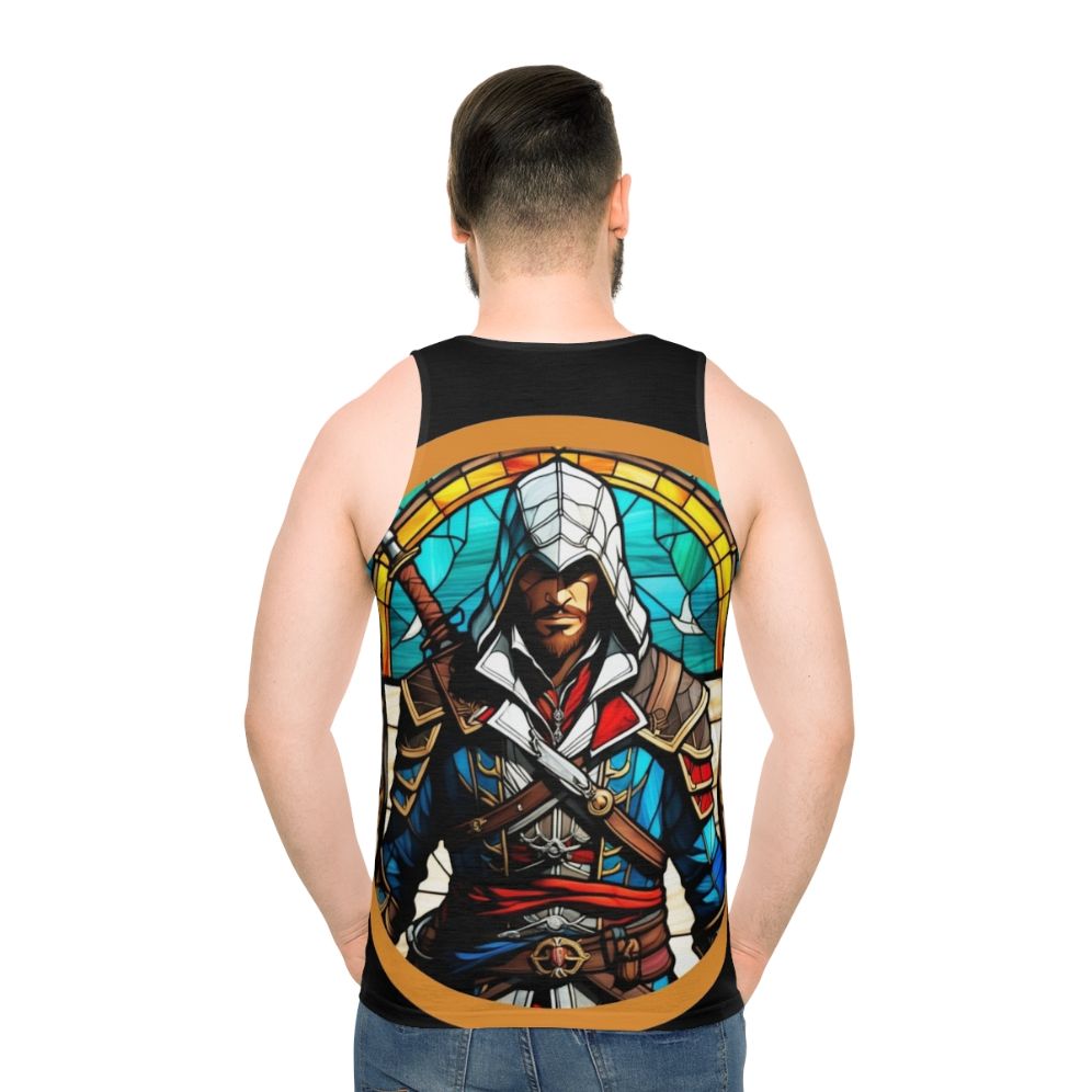 Assassin's Creed Edward Kenway Stained Glass Unisex Tank Top