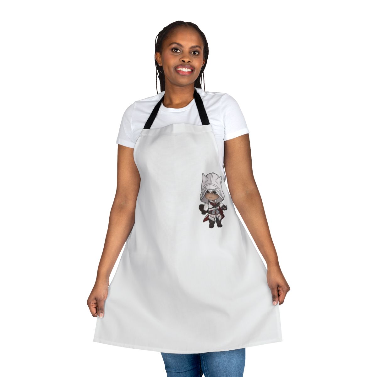 Assassins Creed Ezio Auditore inspired cooking apron with character artwork