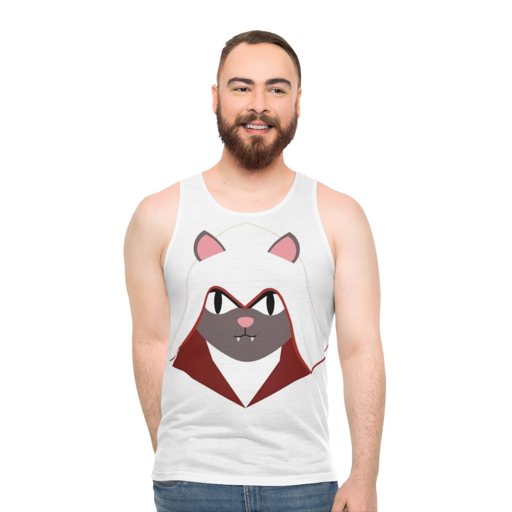 Assassin's Creed Ezio Cat Graphic Unisex Tank Top