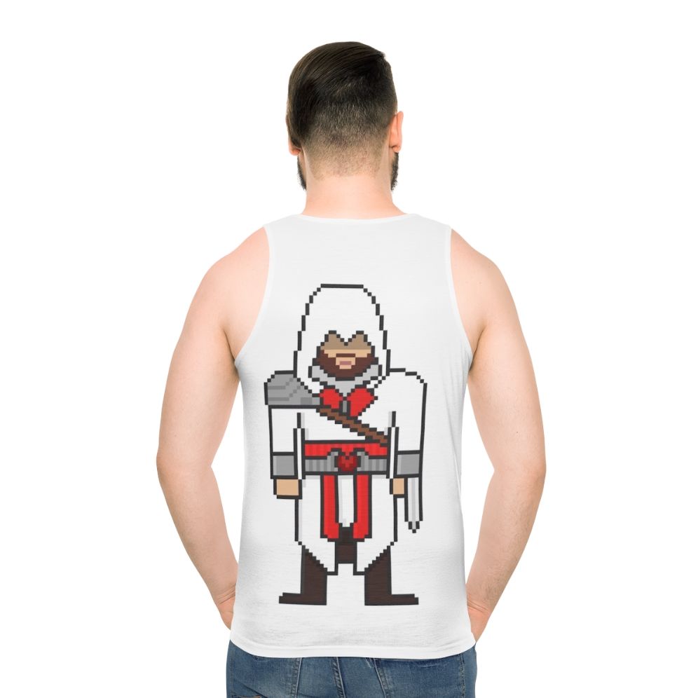 Assassin's Creed Ezio Auditore pixel art unisex tank top