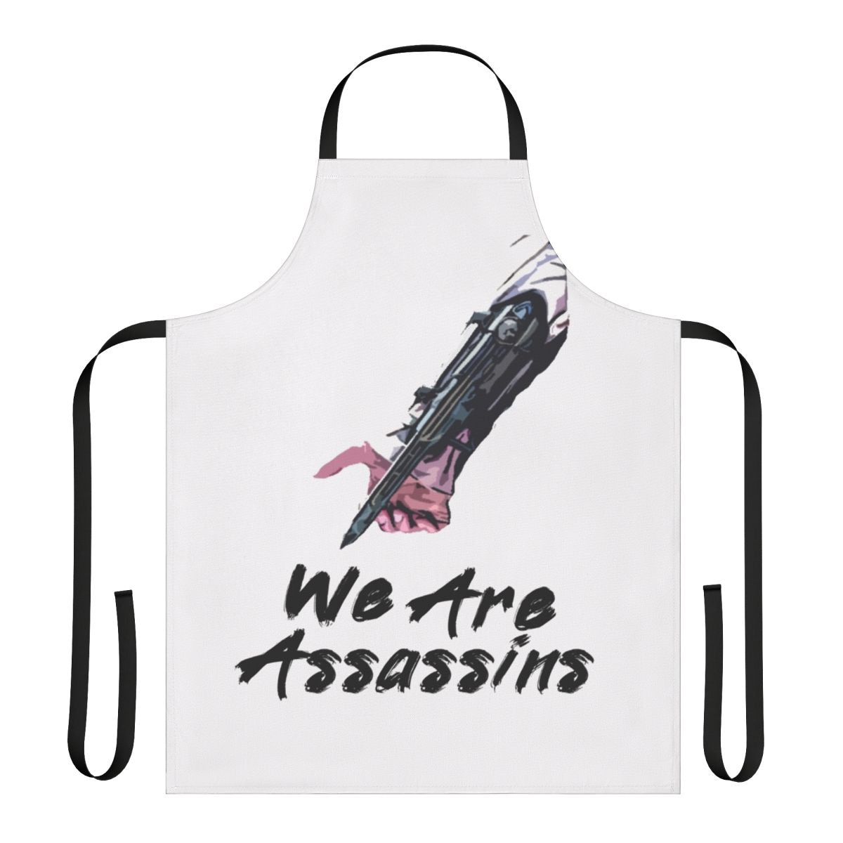 Assassins Creed themed apron with video game design