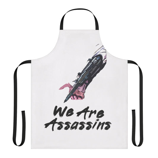 Assassins Creed themed apron with video game design