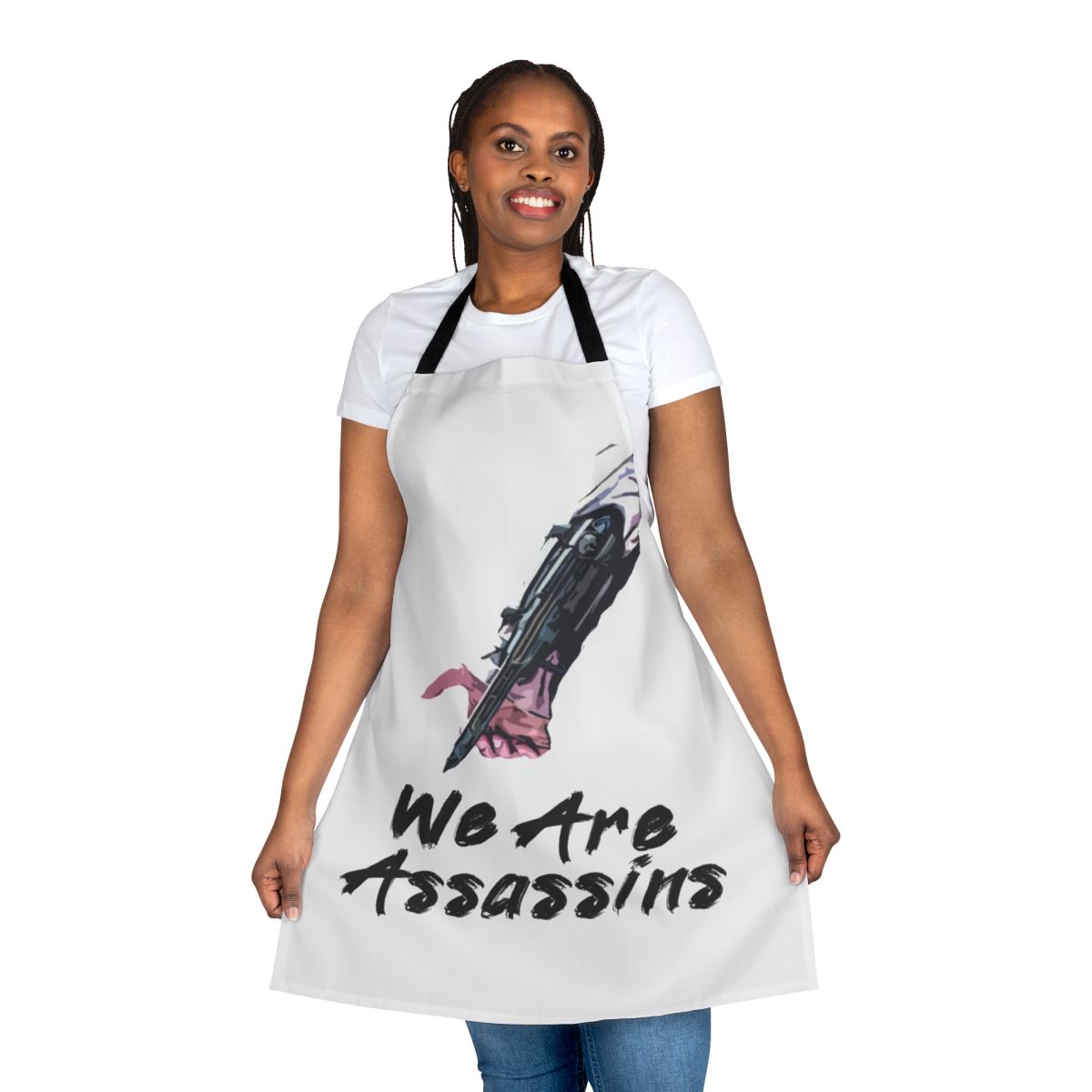 Assassins Creed themed apron with video game design
