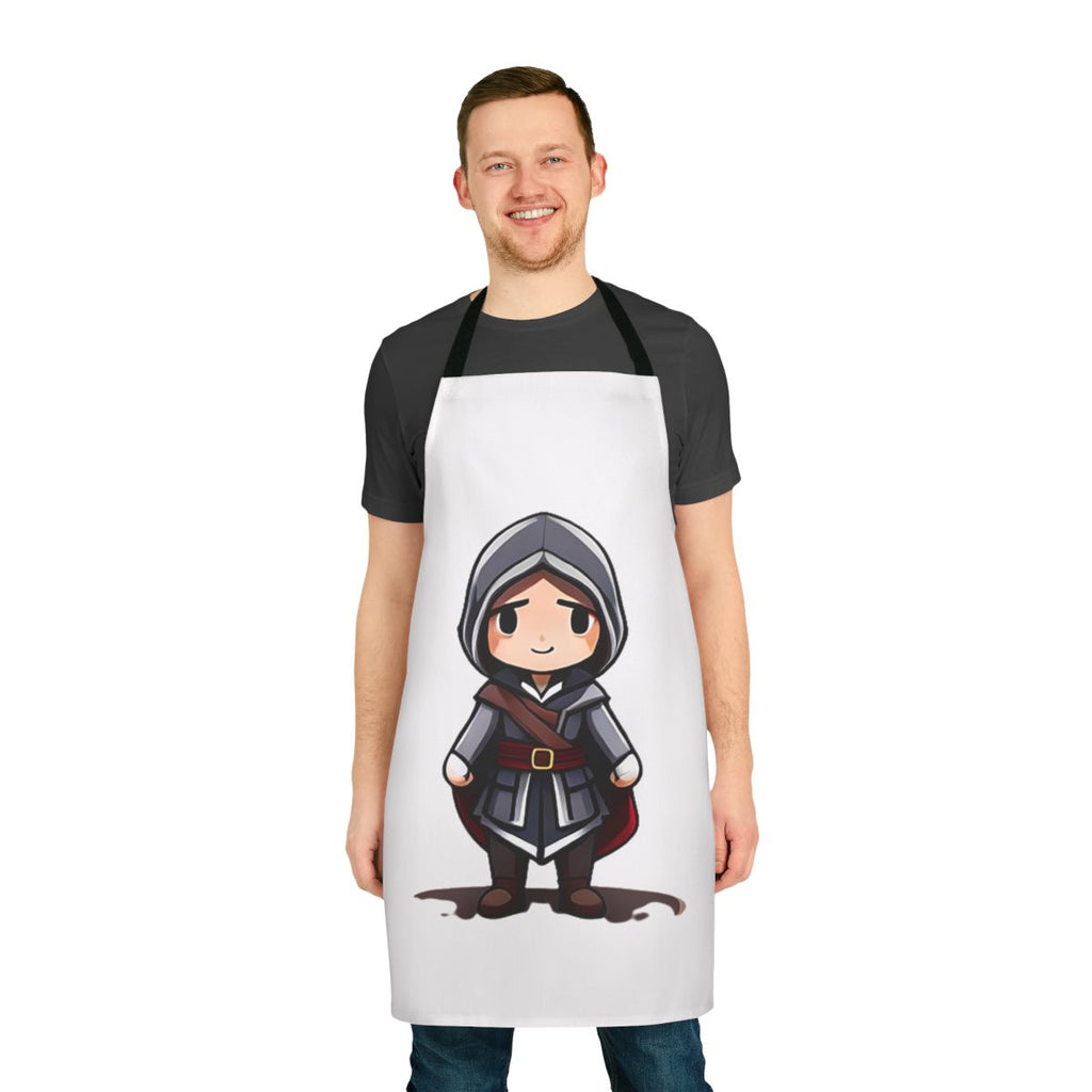 Assassins Creed inspired apron with a stylish and playful design