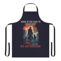 Assassin's Creed inspired apron with logo and text