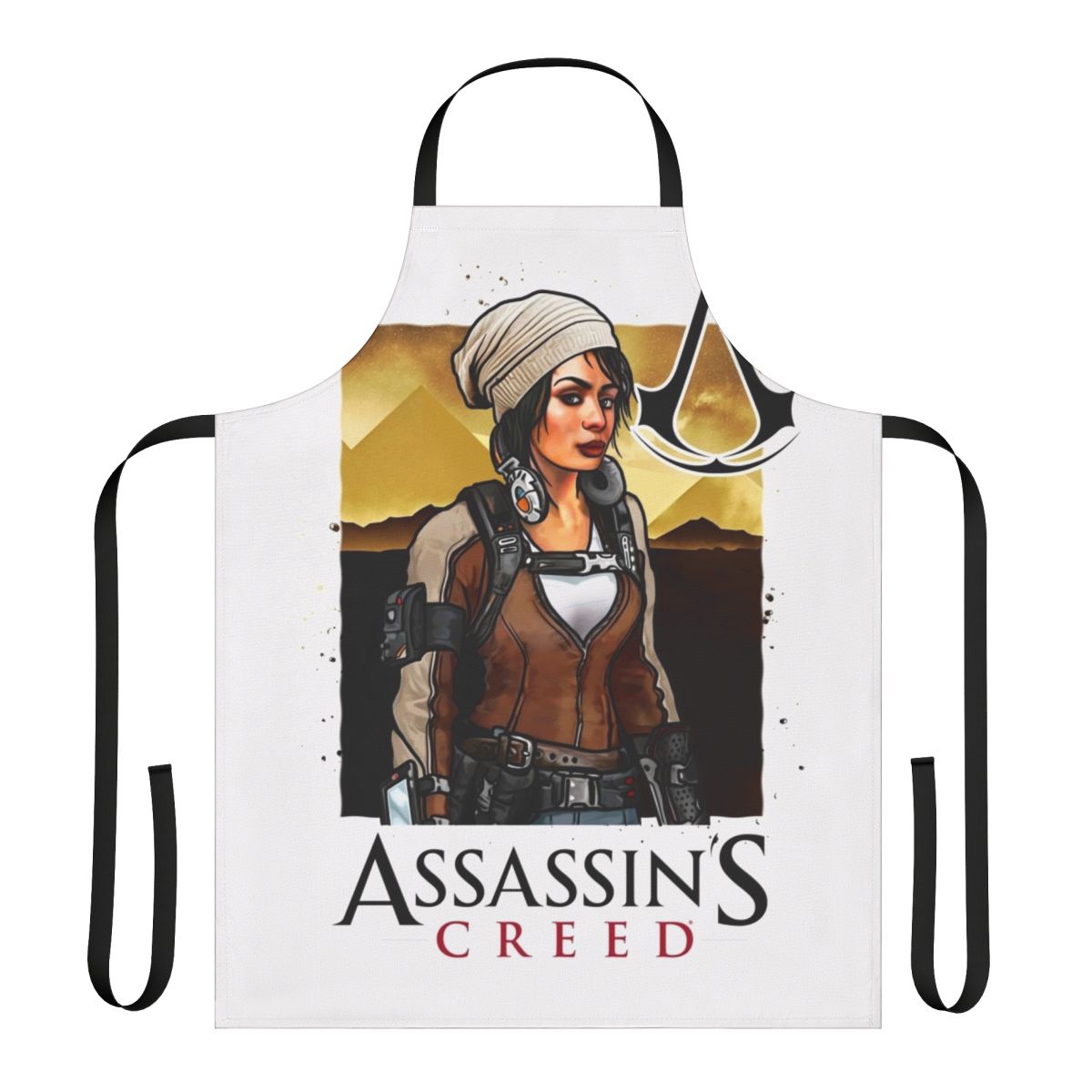 Assassin's Creed Inspired Apron Featuring the Rebecca Crane Character Design