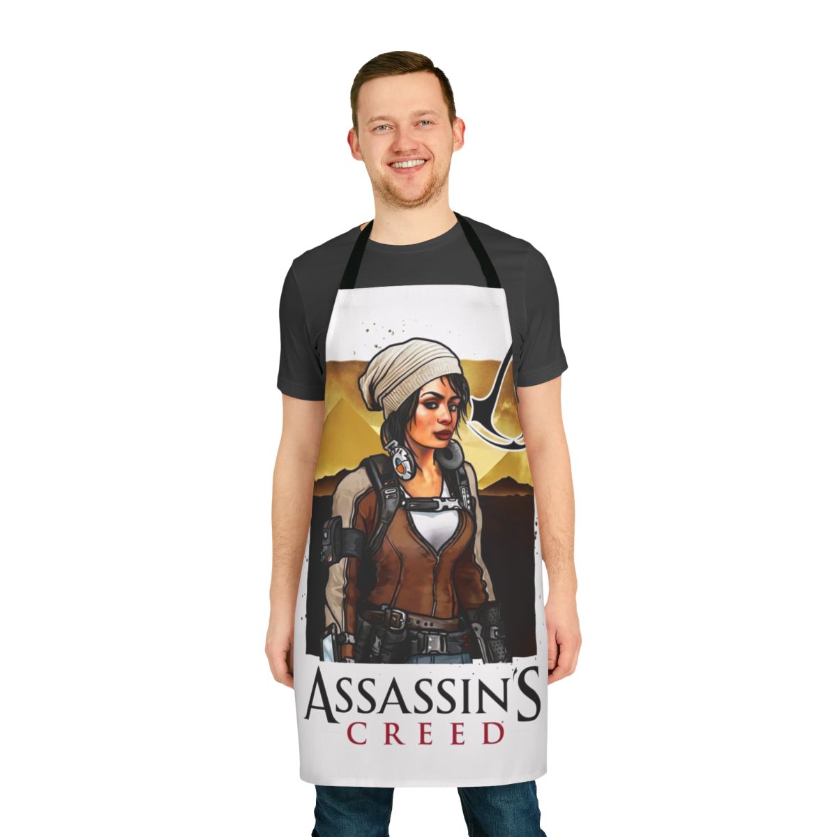 Assassin's Creed Inspired Apron Featuring the Rebecca Crane Character Design