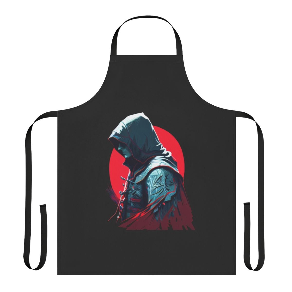 Assassin's Creed inspired apron with character and gaming elements