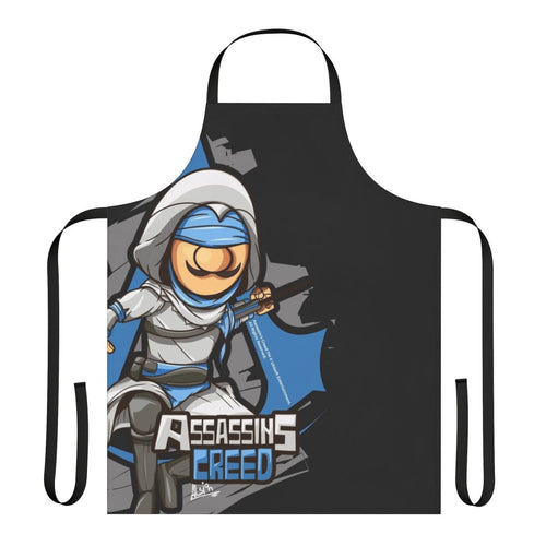 Assassins Creed fan art apron with Basim Ibnu Ishaq character design