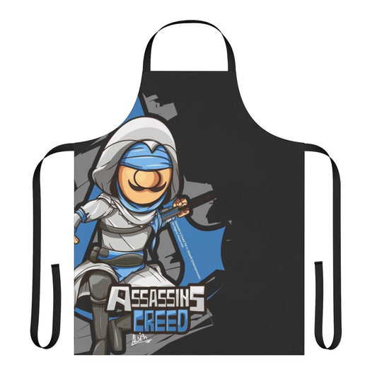 Assassins Creed fan art apron with Basim Ibnu Ishaq character design