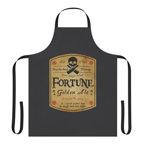 Assassin's Creed inspired beer label design printed on a high-quality apron