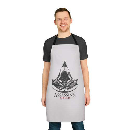 Assassins Creed inspired apron featuring a character design