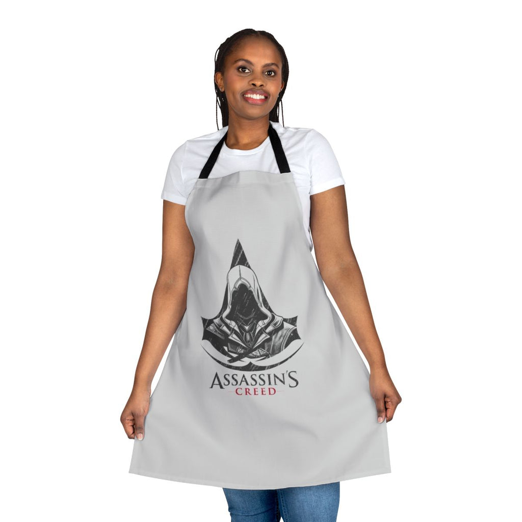 Assassins Creed inspired apron featuring a character design