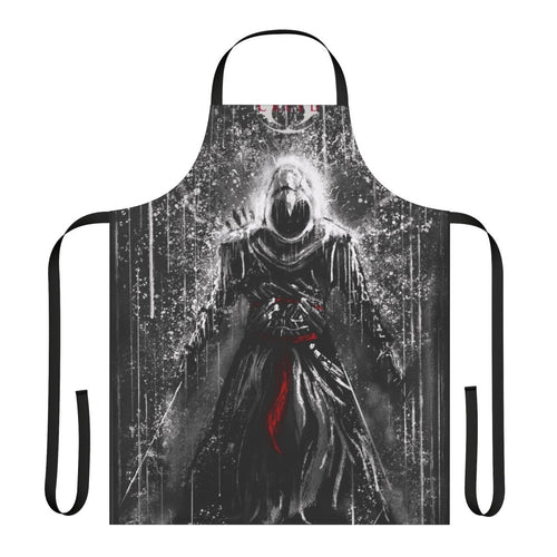 Assassin's Creed inspired apron with sword, blade, and fantasy elements