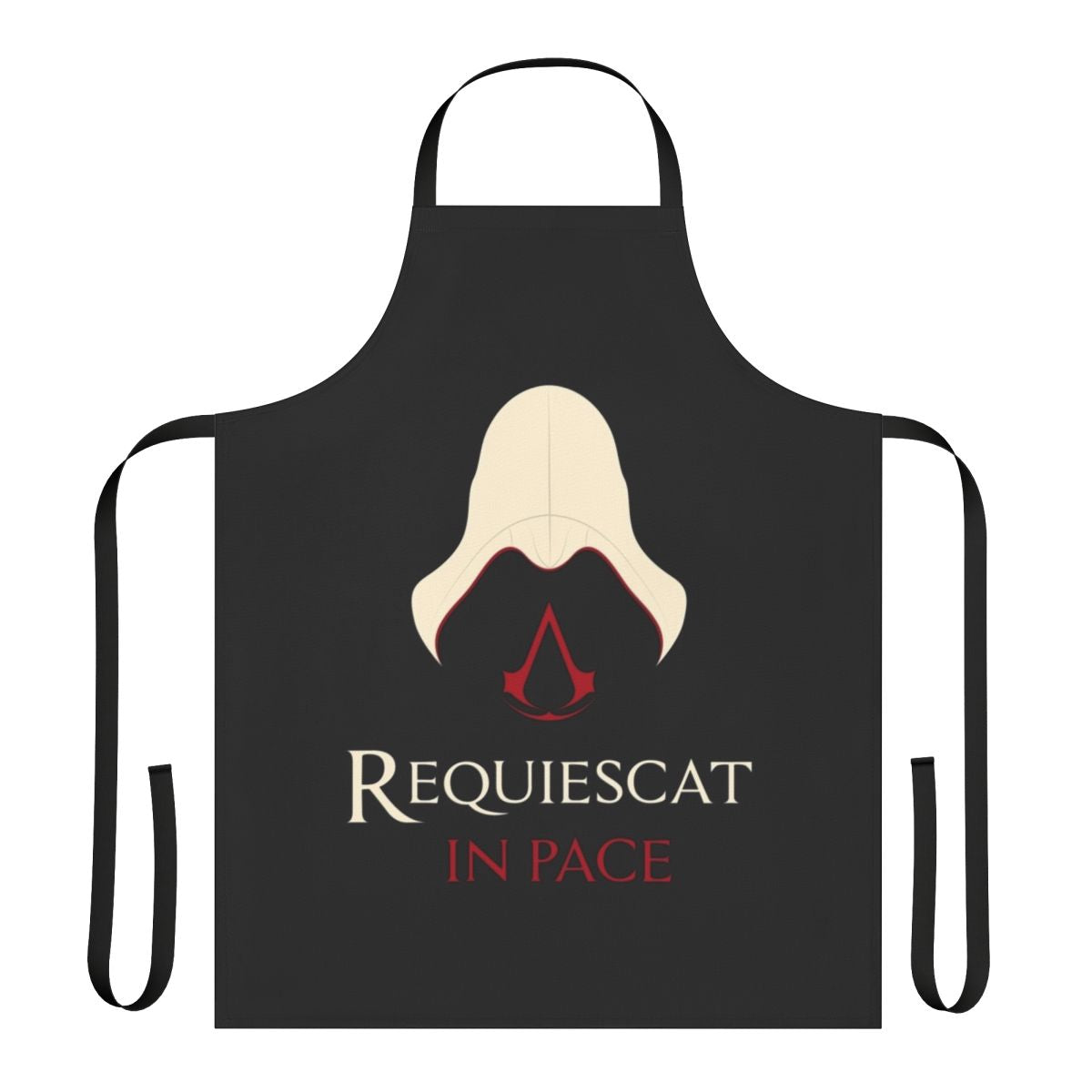 Assassins Creed inspired apron with Requiescat in Pace quote
