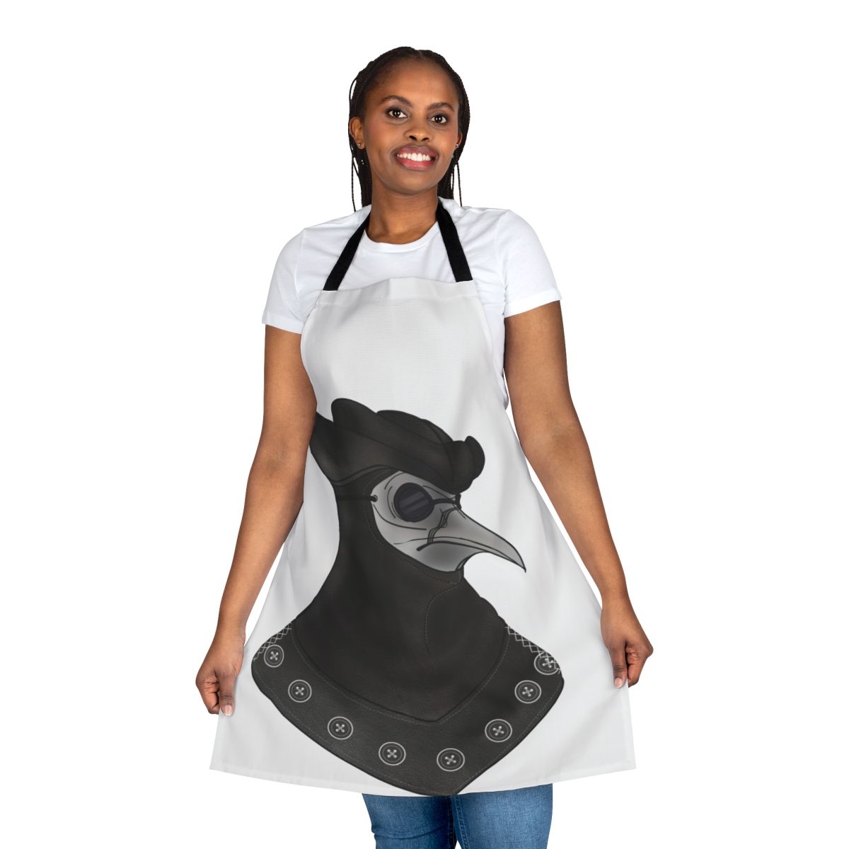Assassin's Creed inspired Doctor Malfatto costume apron featuring the iconic character design
