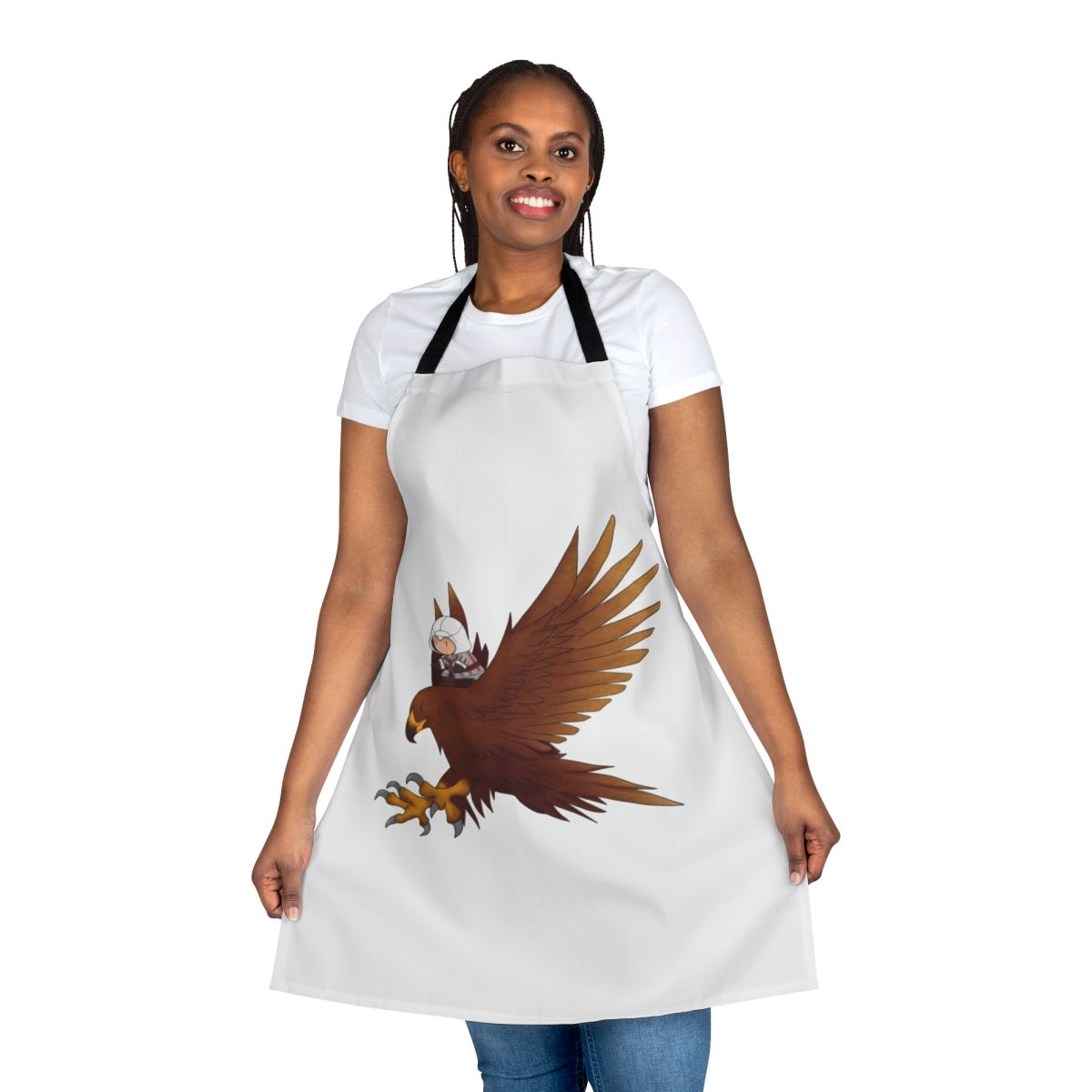 Assassin's Creed-inspired apron with an eagle design