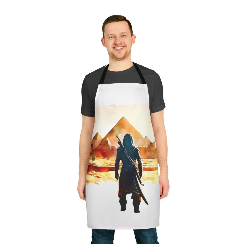 Assassins Creed inspired apron with Egypt-themed design