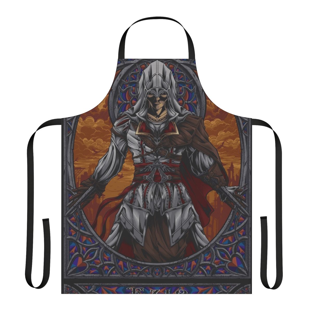 Assassins Creed inspired apron featuring the character Ezio