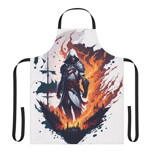 Assassins Creed fan art design printed on a high-quality apron