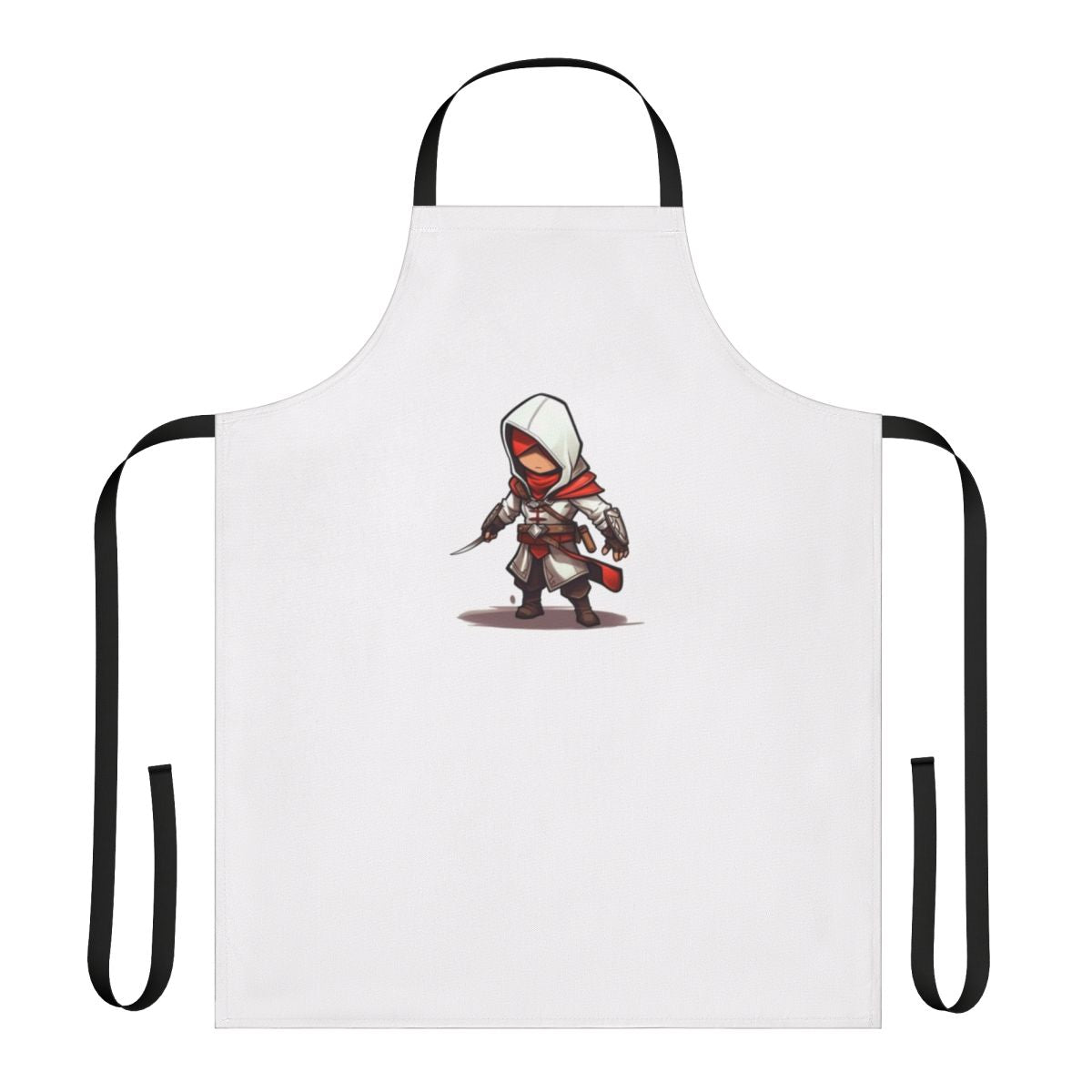 Assassin's Creed inspired apron with stealthy and action-packed design for video game fans